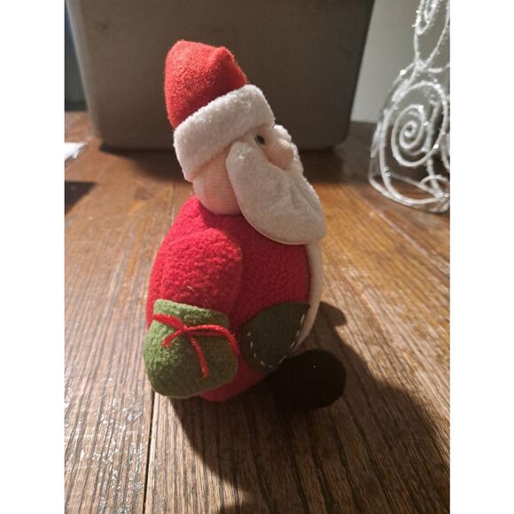 Peachtree Playthings Cuddly Cousins Plush Santa 8” Christmas Holiday Shelf Decor - Picture 4 of 5